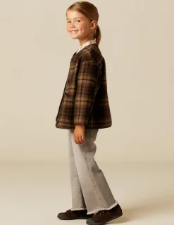 Clearance NÍCOLI CHAQUETÓN CUADROS Marrones