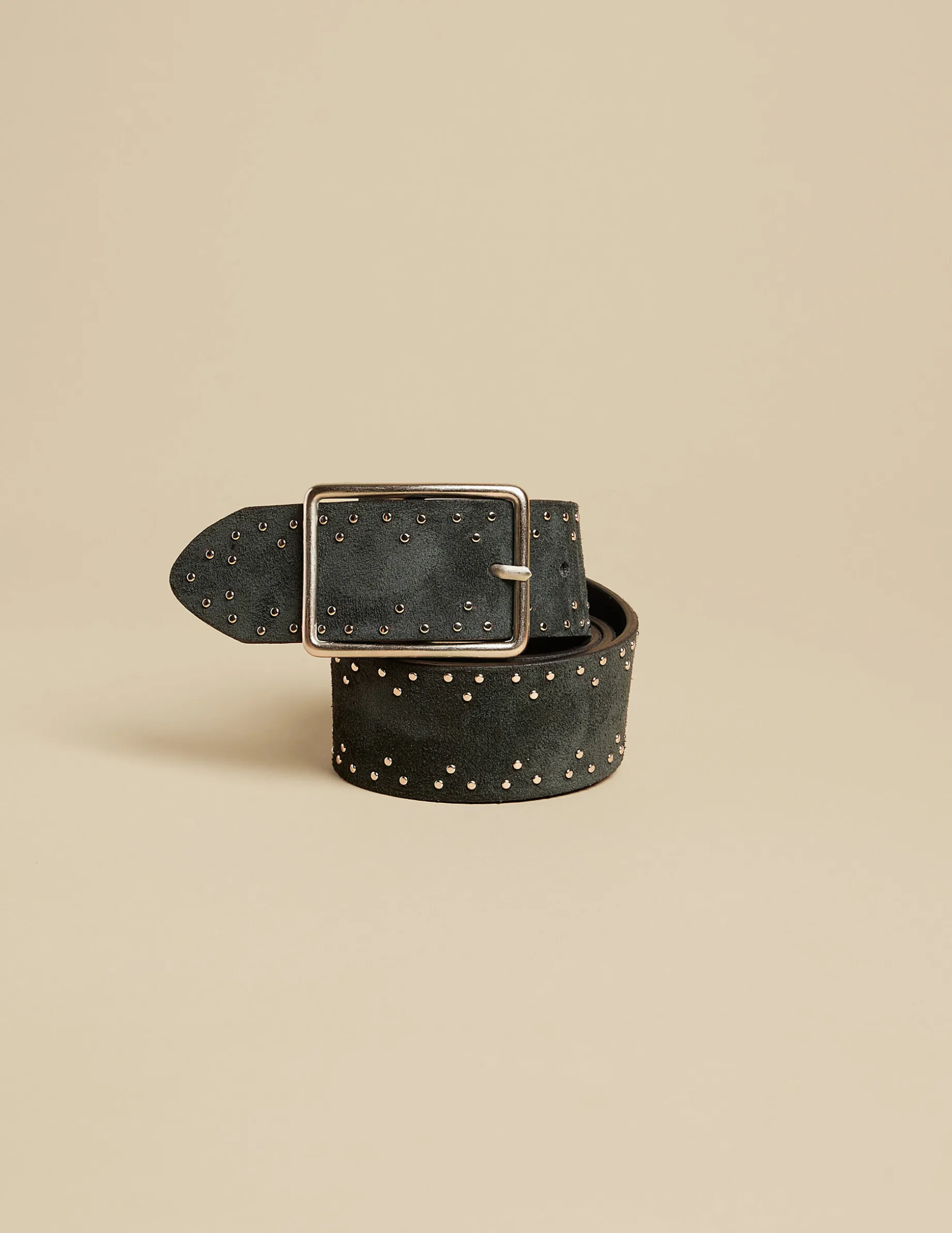 Clearance NÍCOLI CINTURÓN ZIG ZAG SERRAJE VERDE Verdesoscuros