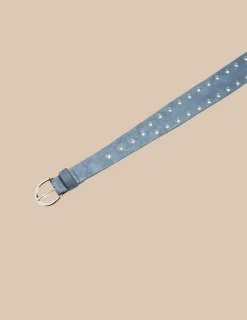 Discount NÍCOLI CINTURON SERRAJE AZUL TACHAS Grisesantracitas