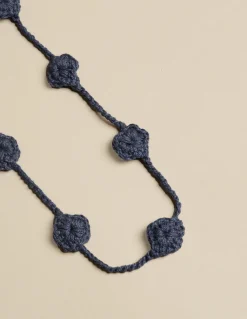 Cheap NÍCOLI COLLAR FLOR PUNTO AZUL Azulesoscuros