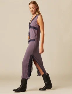 Flash Sale NÍCOLI FALDA ENCAJE CONTRASTE Mora