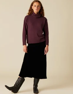 Best NÍCOLI FALDA TERCIOPELO NEGRA Negros