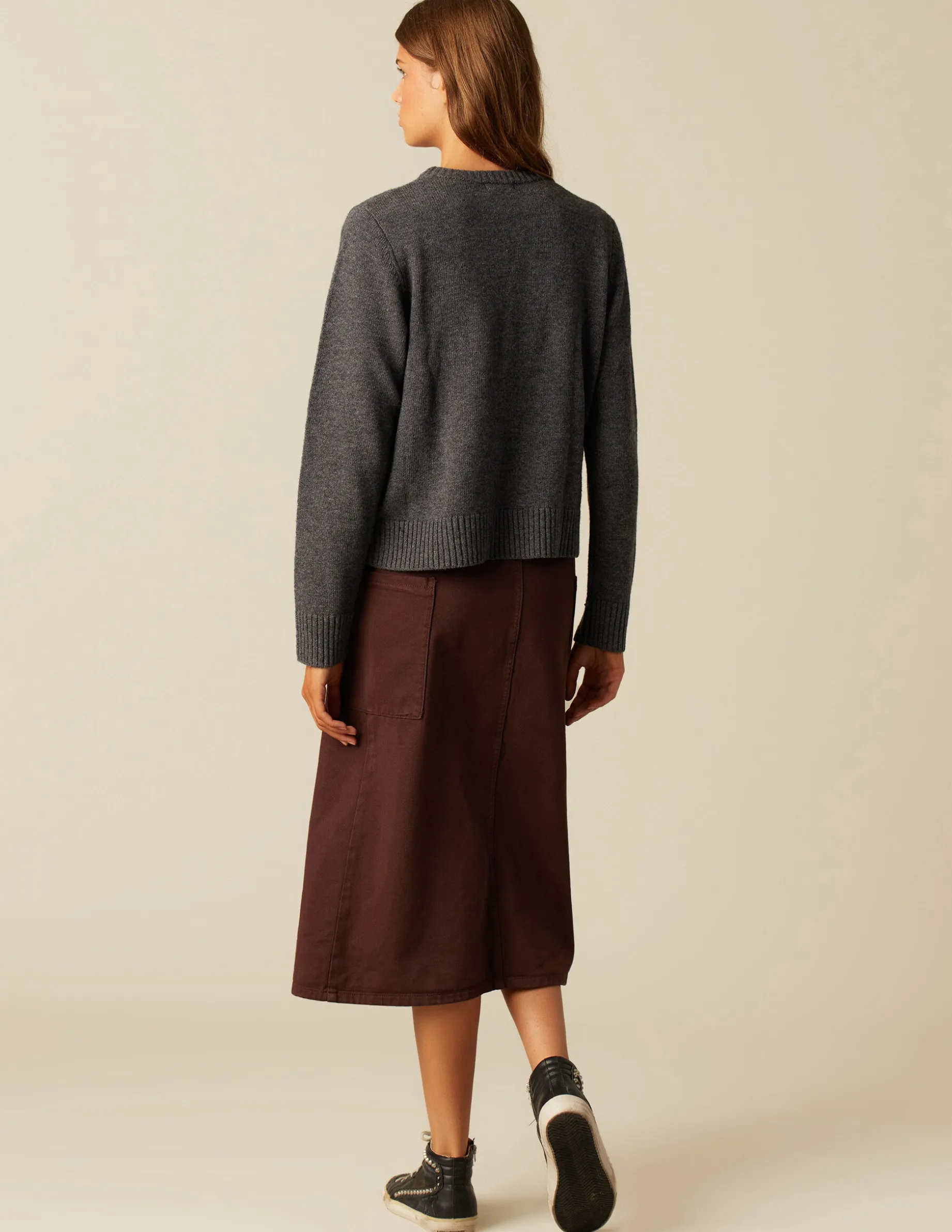 Fashion NÍCOLI JERSEY ABERTURAS LATERALES ANTRACITA Grisesantracitas