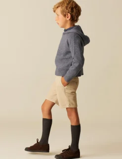 Store NÍCOLI JERSEY AZUL JASPEADO CAPUCHA Azules