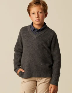 Cheap NÍCOLI JERSEY CUELLO PICO GRIS Grises