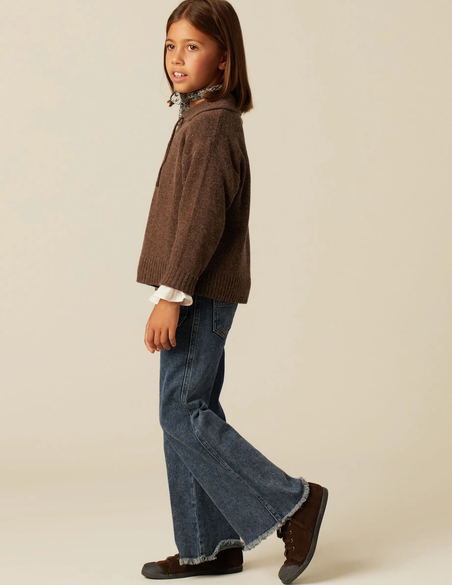 Clearance NÍCOLI JERSEY PUNTO LAZO MARRÓN Marrones