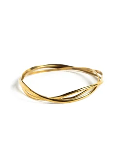 New NÍCOLI MIX PULSERAS ONDA DORADAS Dorados