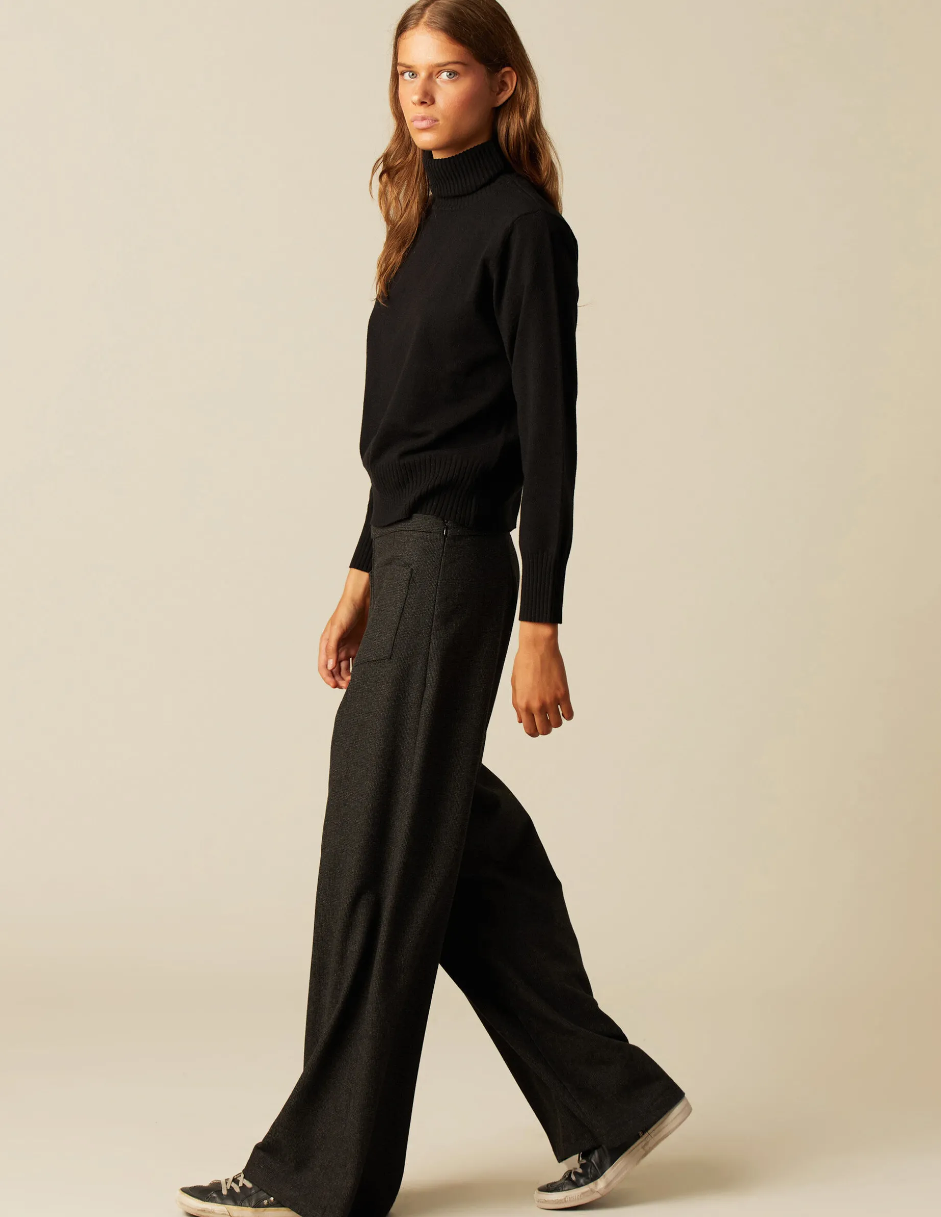 Cheap NÍCOLI PANTALÓN ANCHO DIBUJO GRIS Grisesantracitas