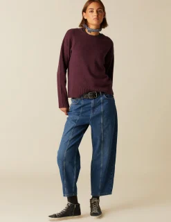 Outlet NÍCOLI PANTALÓN AZUL DOBLE PESPUNTES Azulvaquero