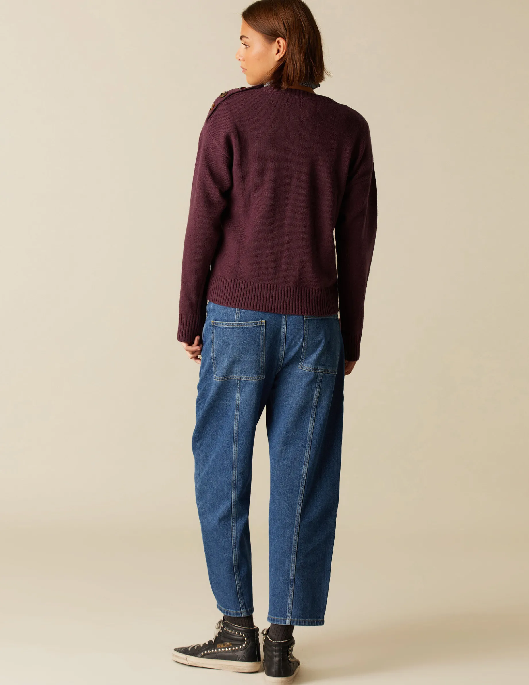 Outlet NÍCOLI PANTALÓN AZUL DOBLE PESPUNTES Azulvaquero