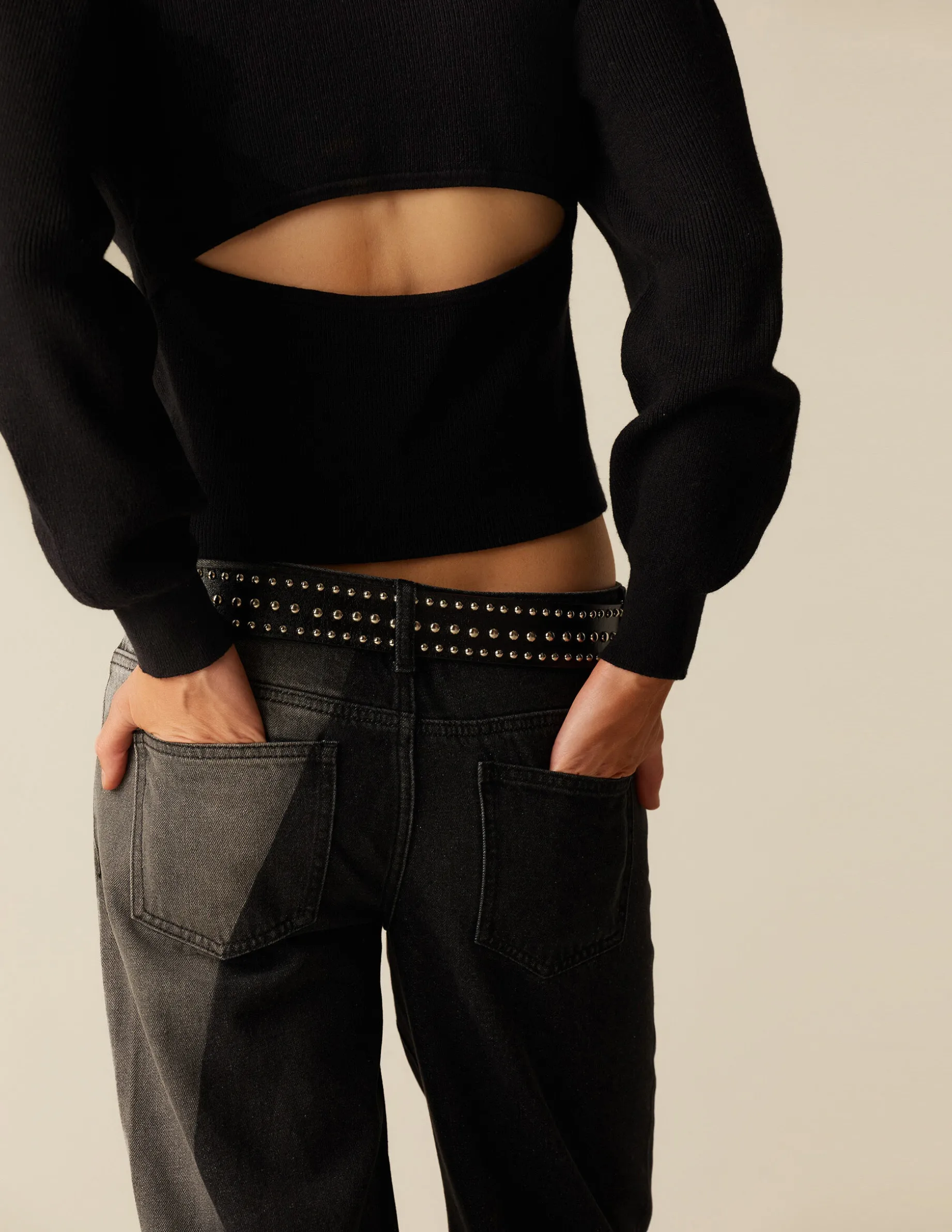 Shop NÍCOLI PANTALÓN BICOLOR ANTRACITA Y GRIS Azulvaquero