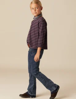 Clearance NÍCOLI PANTALÓN CAMPANA VAQUERO Azulvaquero