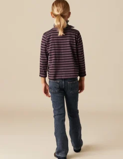 Clearance NÍCOLI PANTALÓN CAMPANA VAQUERO Azulvaquero