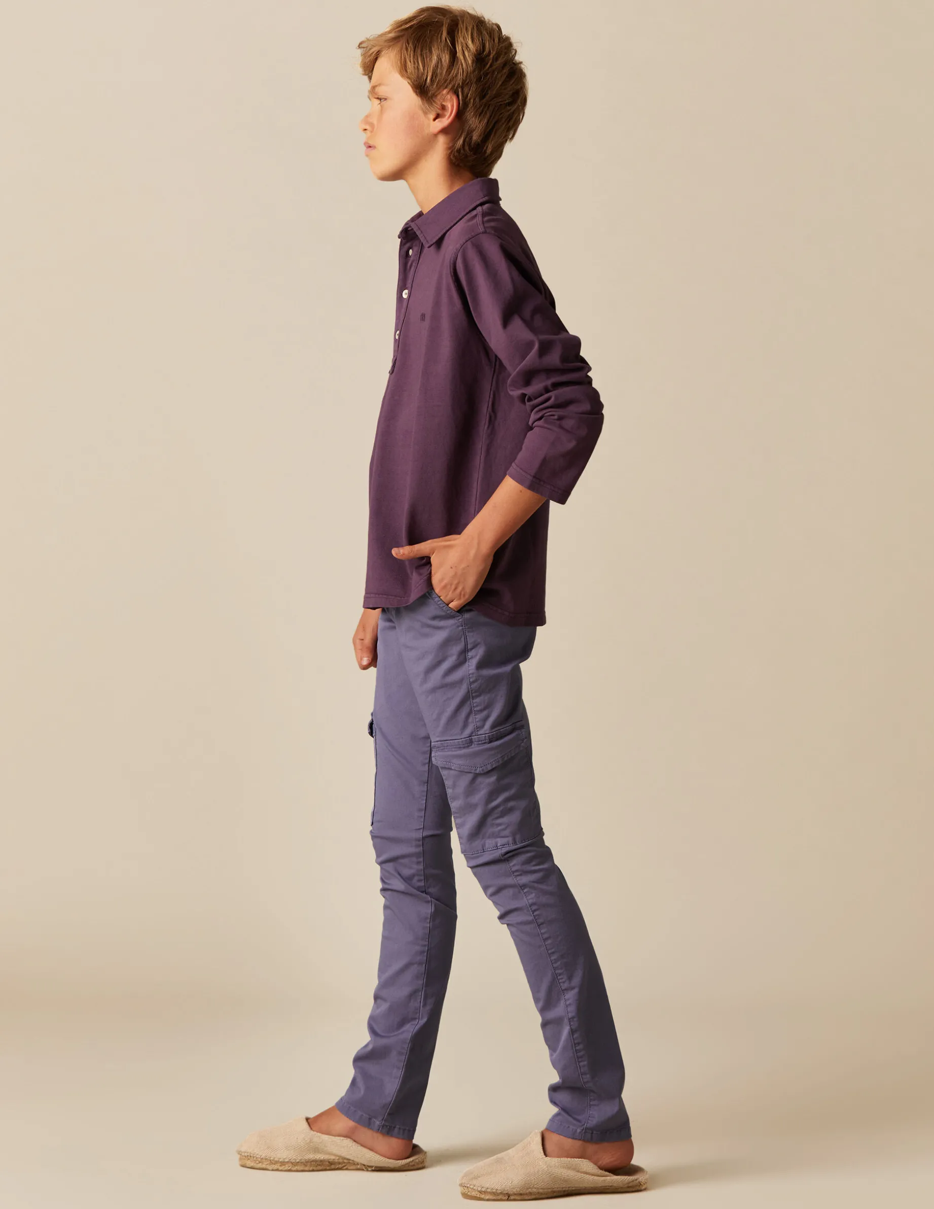 Fashion NÍCOLI PANTALÓN CARGO LARGO AZUL Azules