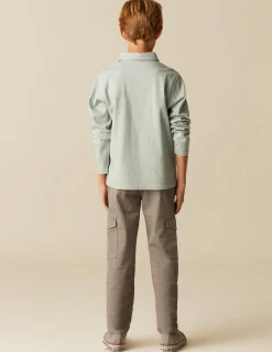 Sale NÍCOLI PANTALÓN CARGO LARGO GRIS CLARO Grisesclaros