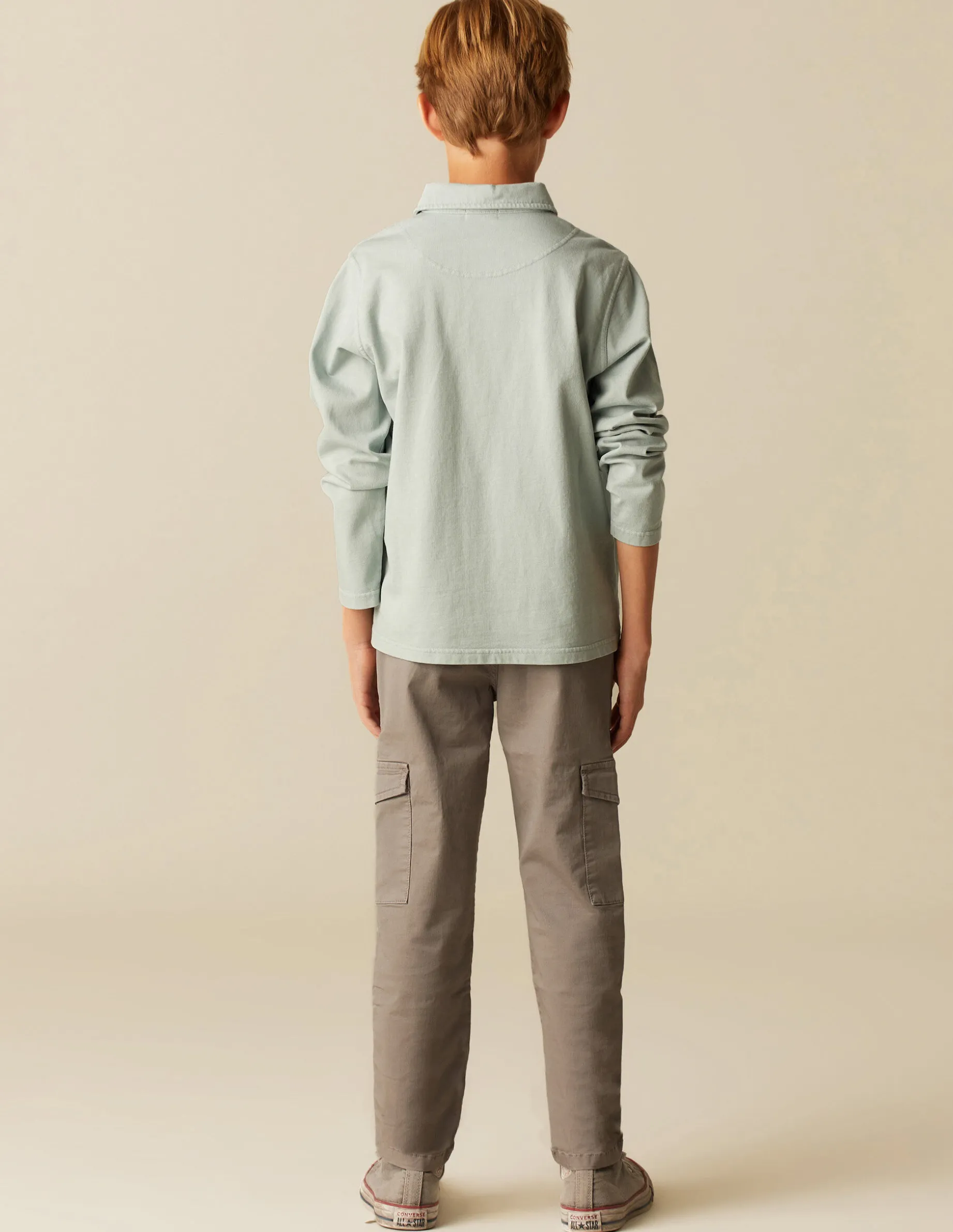 Sale NÍCOLI PANTALÓN CARGO LARGO GRIS CLARO Grisesclaros