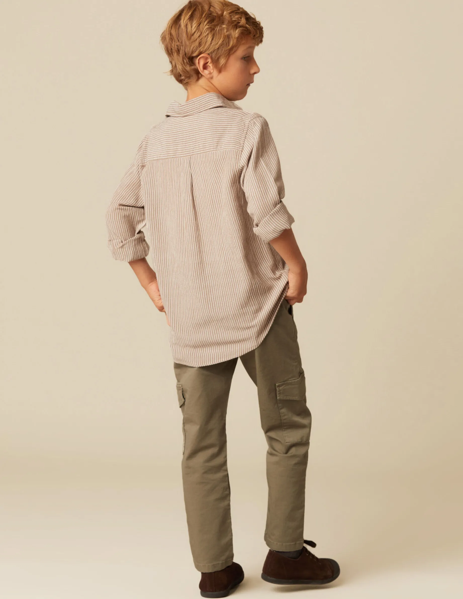 Best NÍCOLI PANTALÓN CARGO LARGO VERDE Verdesoscuros