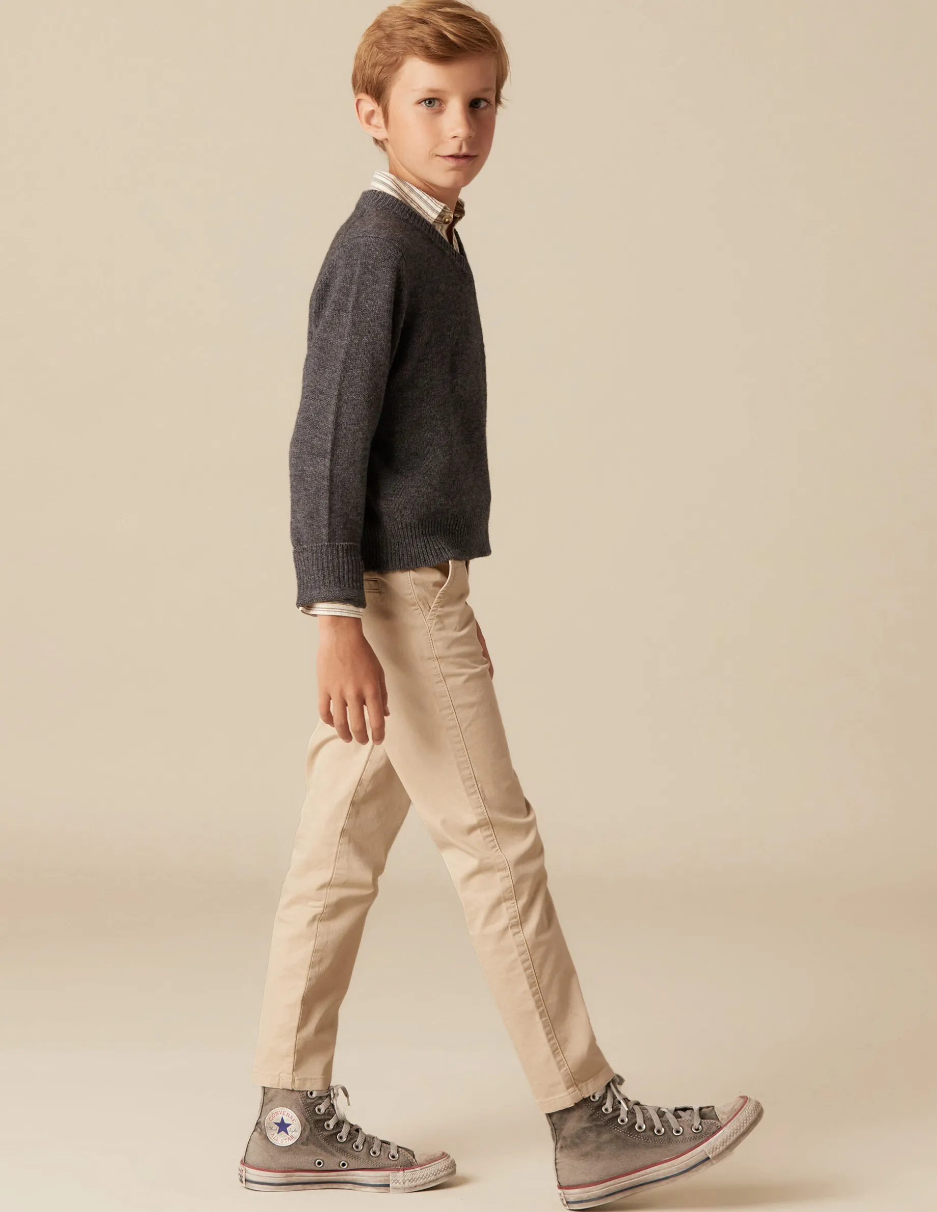 New NÍCOLI PANTALÓN CHINO LARGO Arena