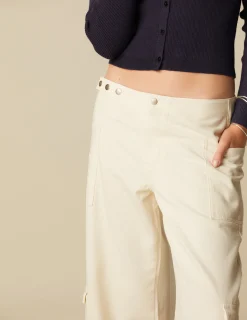 Discount NÍCOLI PANTALÓN CRUCE BOLSILLOS CRUDO Crudos