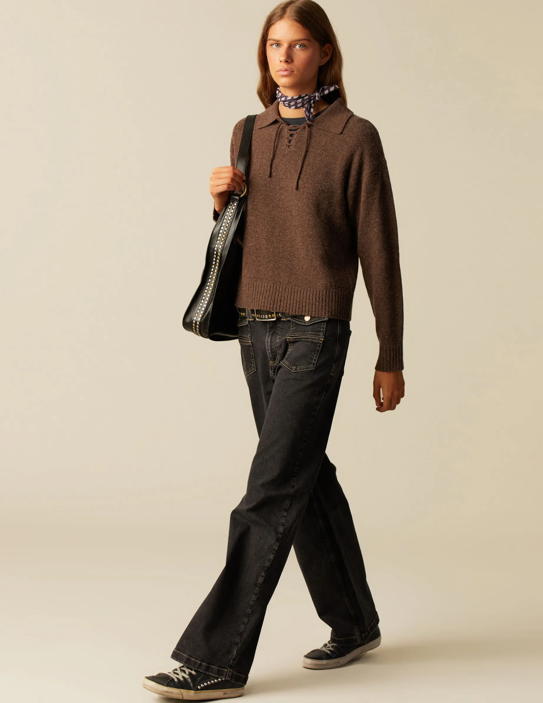 Outlet NÍCOLI PANTALÓN MIX BOLSILLOS ANTRACITA Grises