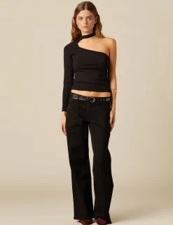 Discount NÍCOLI PANTALÓN NEGRO BOLSILLOS COSTURAS Negros