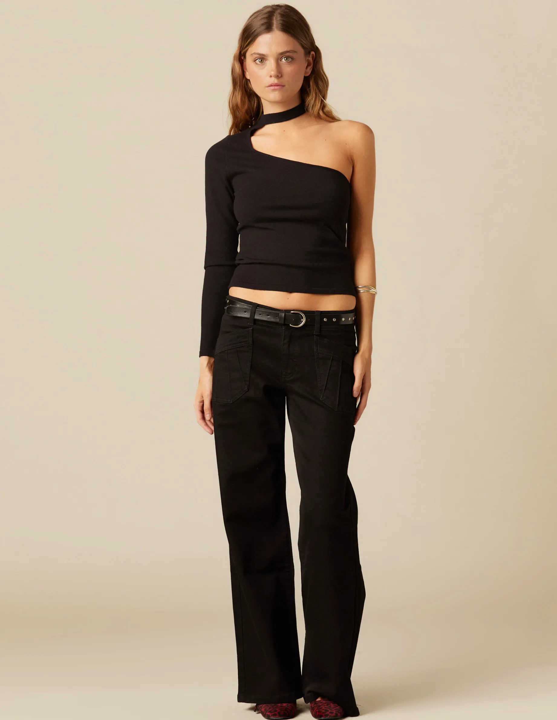 Discount NÍCOLI PANTALÓN NEGRO BOLSILLOS COSTURAS Negros