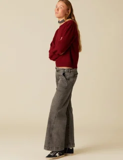 Shop NÍCOLI PANTALÓN NN BORDADO GRIS Grises