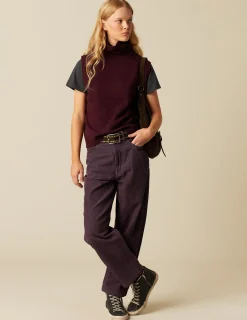 Outlet NÍCOLI PANTALÓN PANA ZIG ZAG Mora