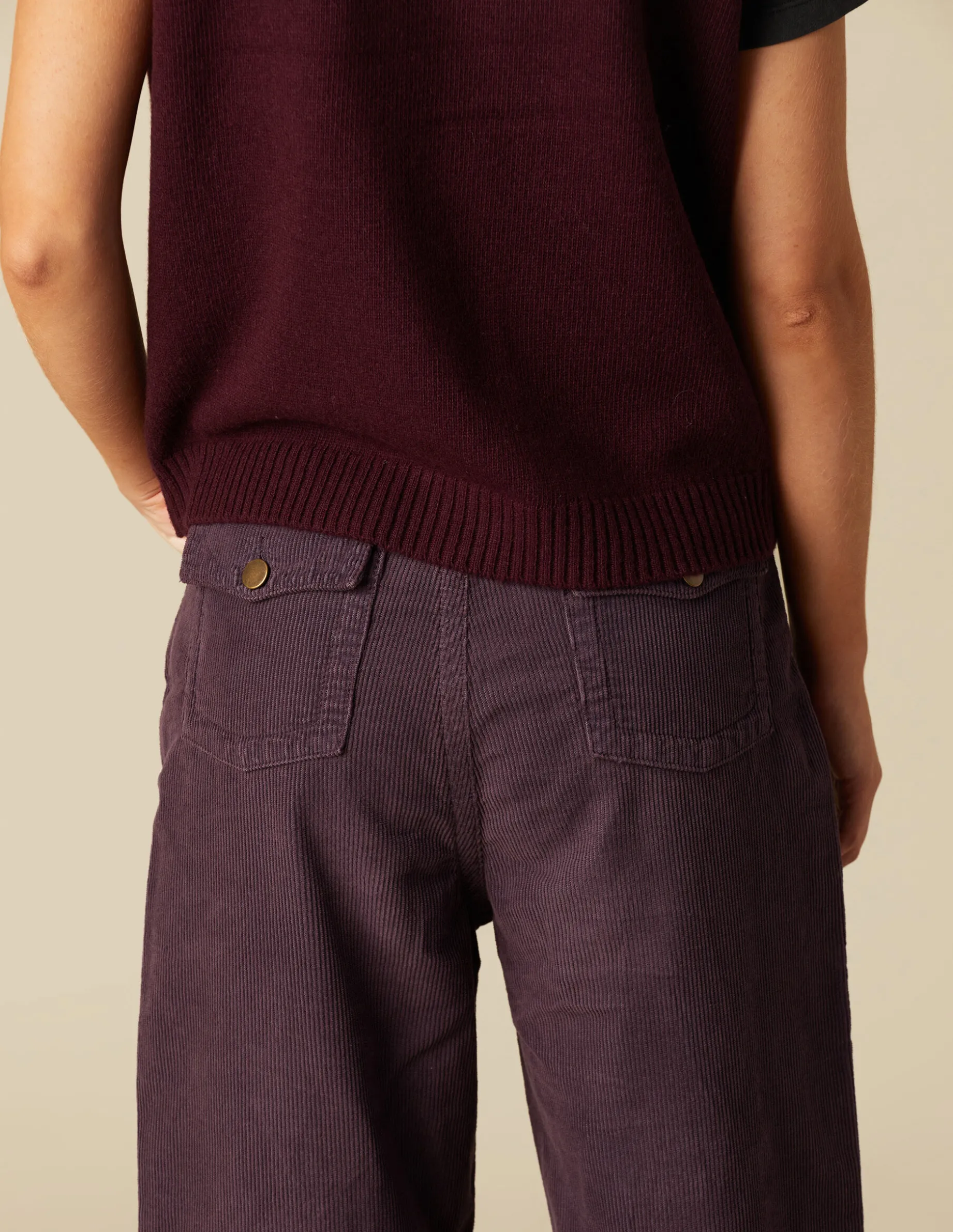 Outlet NÍCOLI PANTALÓN PANA ZIG ZAG Mora