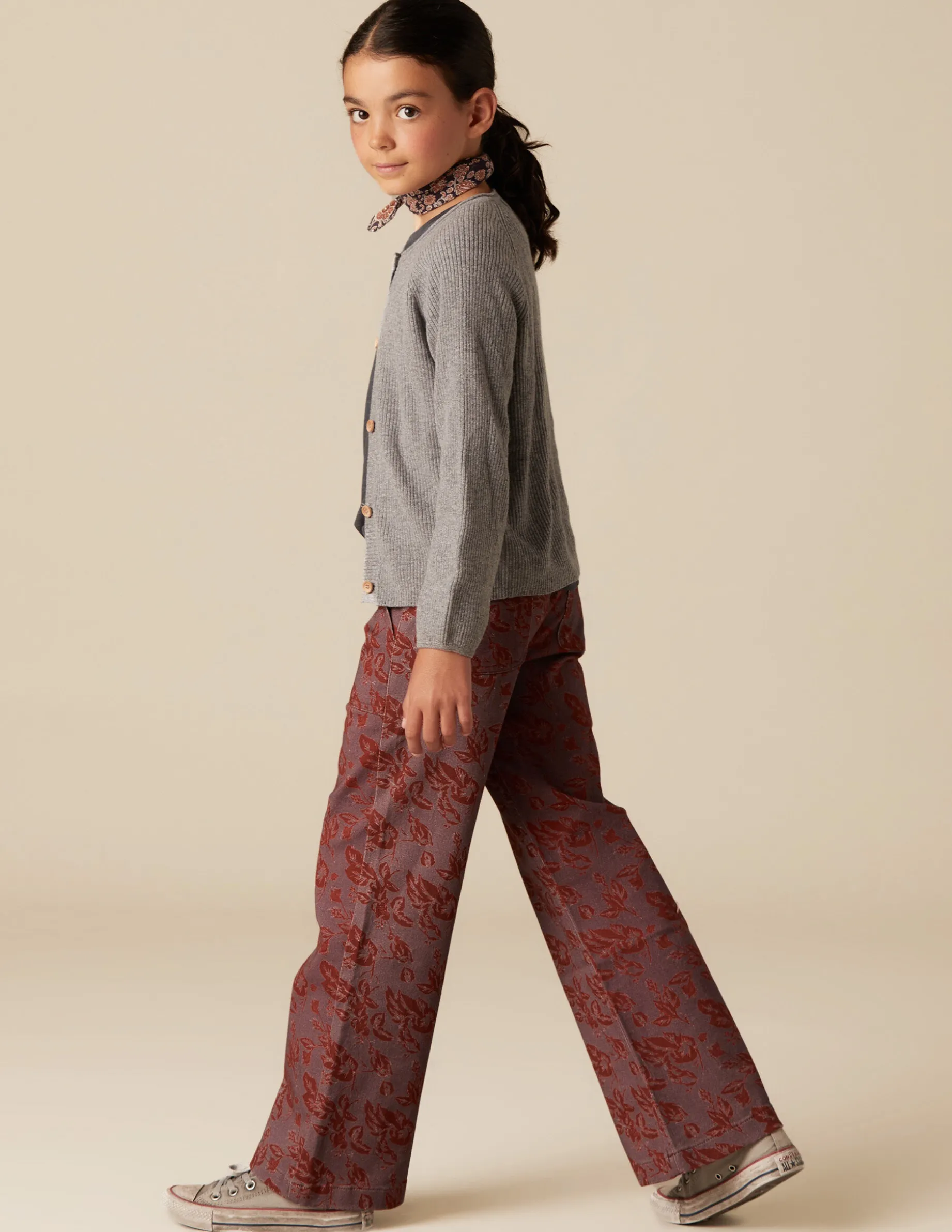 Flash Sale NÍCOLI PANTALÓN PRINT CONTRASTE Granate