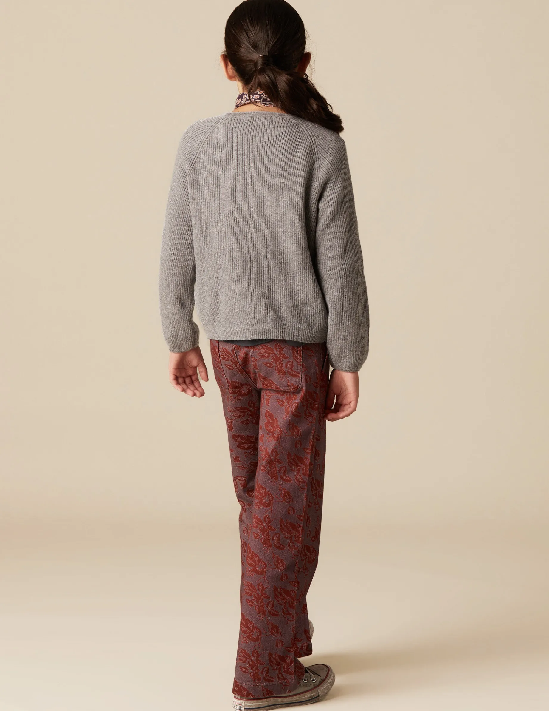 Flash Sale NÍCOLI PANTALÓN PRINT CONTRASTE Granate