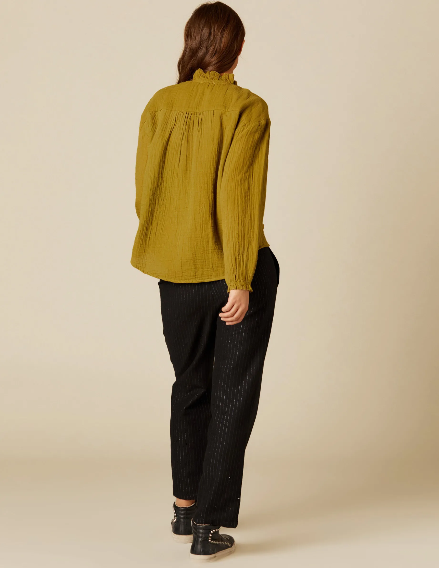 Online NÍCOLI PANTALÓN RAYA BRILLO AZUL Negros