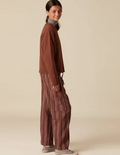 Cheap NÍCOLI PANTALÓN RAYA MARRÓN Marrones