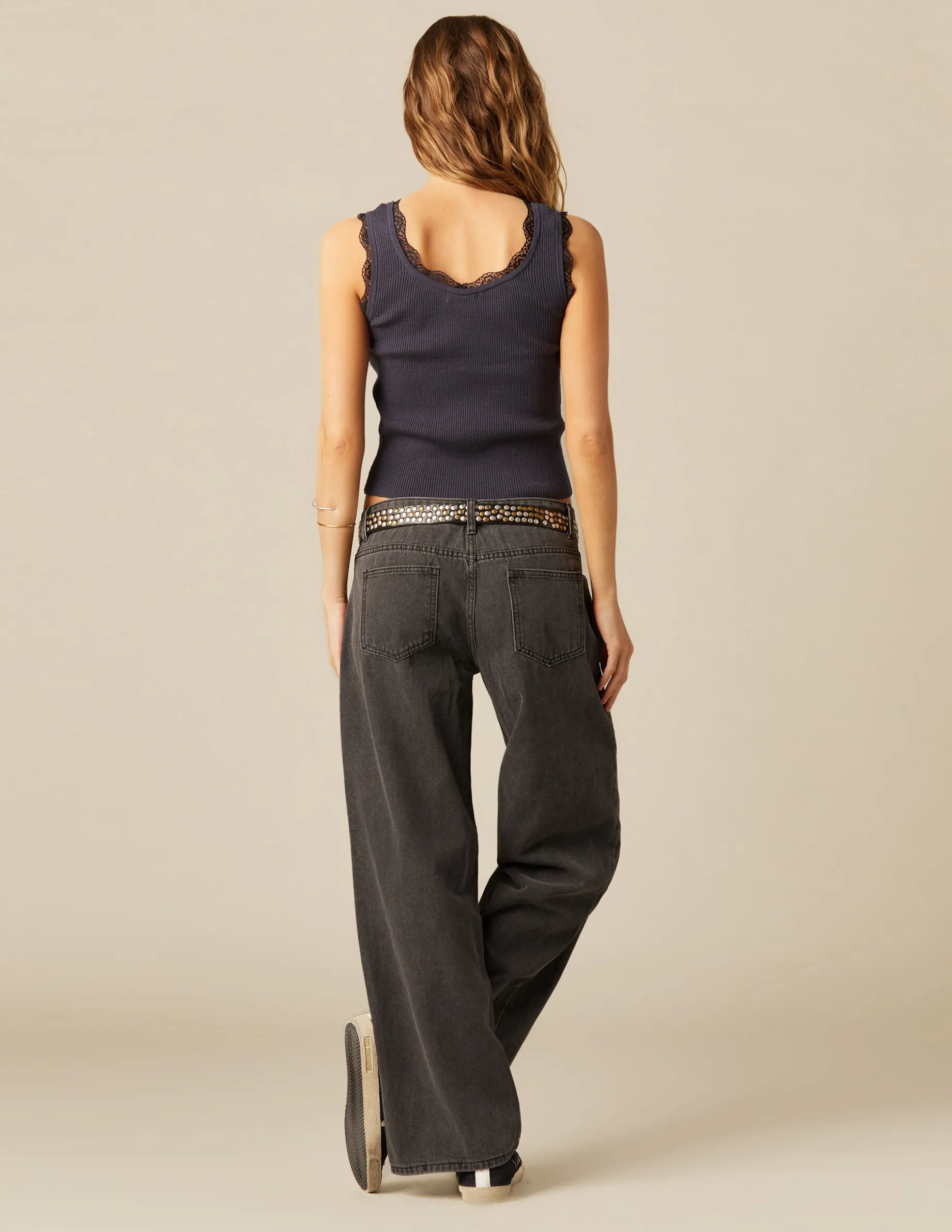 Fashion NÍCOLI PANTALÓN TACHAS SOLES GRIS Grises
