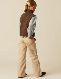 Best Sale NÍCOLI PANTALÓN WIDE LEG PANA ARENA Crudos