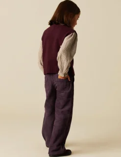 Shop NÍCOLI PANTALÓN WIDE LEG PANA Mora