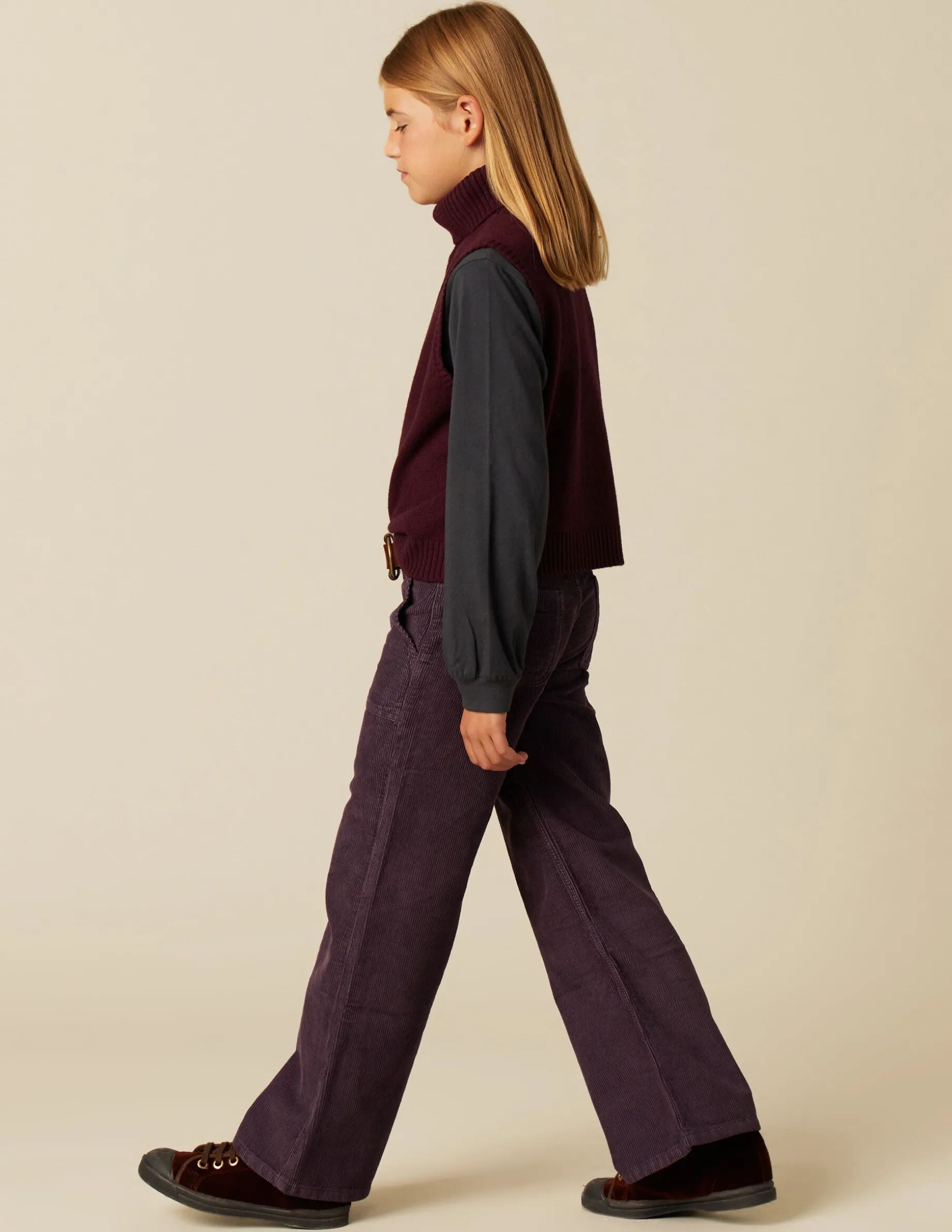 Shop NÍCOLI PANTALÓN WIDE LEG PANA Mora