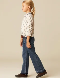 Online NÍCOLI PANTALÓN WIDE LEG VAQUERO Azulvaquero