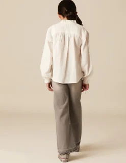 Clearance NÍCOLI PantalÓn wide leg vaquero gris claro Grisesclaros