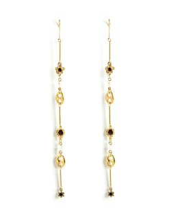 Sale NÍCOLI PENDIENTE CADENA PERLA DORADO Dorados