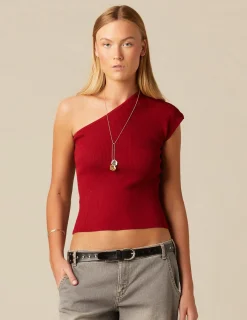 Outlet NÍCOLI TOP ASIMéTRICO CANALé ROJO Rojos