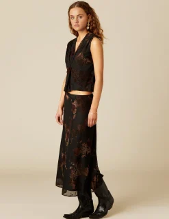 Hot NÍCOLI TOP FLOR TULLE NEGRO Negros