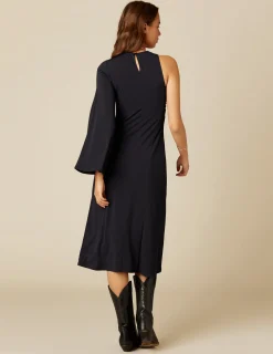Discount NÍCOLI VESTIDO ASIMéTRICO ANTRACITA Grisesantracitas