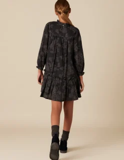 Clearance NÍCOLI VESTIDO CONTRASTE ANTRACITA Grisesantracitas