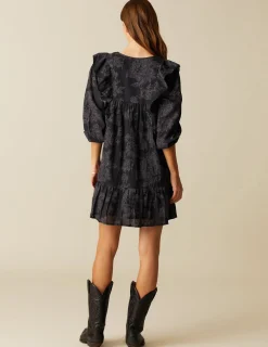 New NÍCOLI VESTIDO CONTRASTE ANTRACITA Grisesantracitas