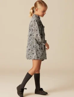 Best NÍCOLI VESTIDO FLOR HOJA AZUL Azulesclaros