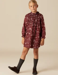 Hot NÍCOLI VESTIDO FLOR INDIA Granate