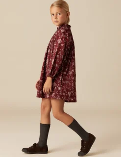 Hot NÍCOLI VESTIDO FLOR INDIA Granate