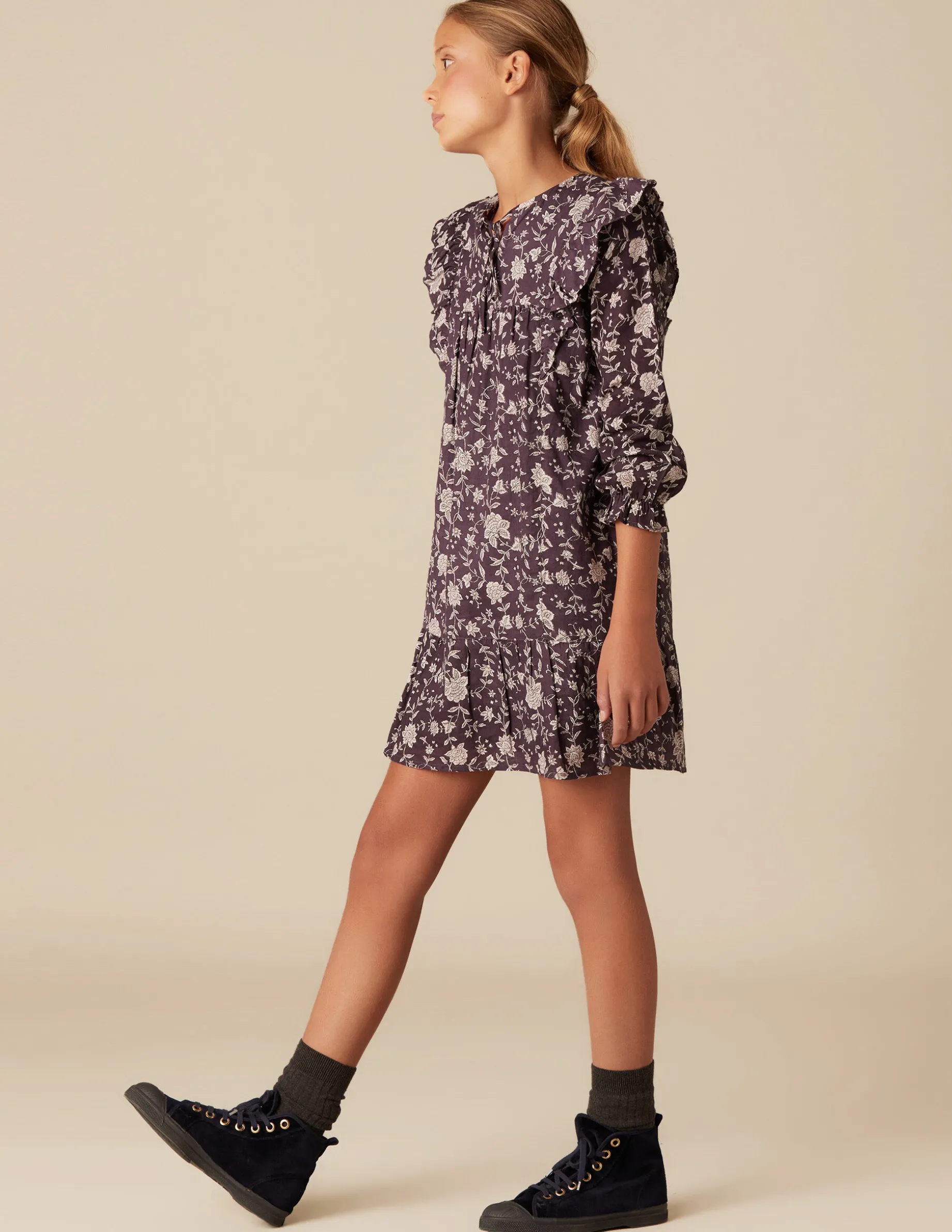 Clearance NÍCOLI VESTIDO FLOR INDIA MORA Morados