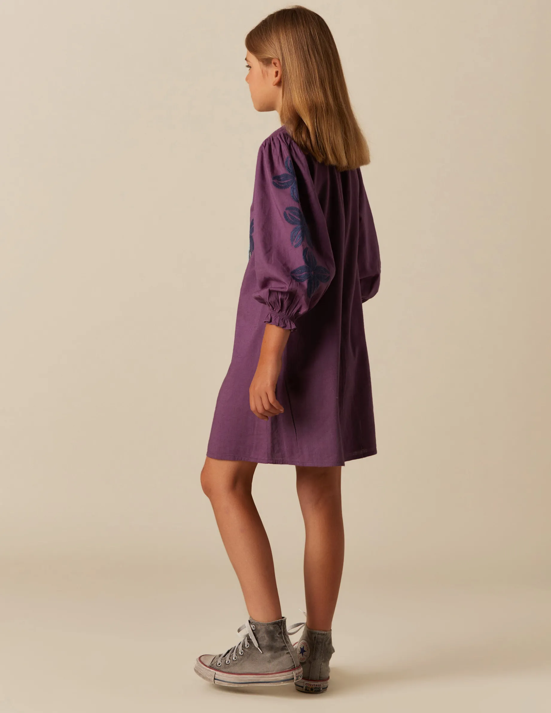 Outlet NÍCOLI VESTIDO MORA BORDADO Morados